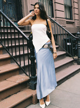 Resistance Asymmetrical Maxi Skirt Blue