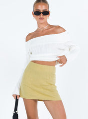 Selby Mini Skirt Lemon