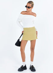 Selby Mini Skirt Lemon