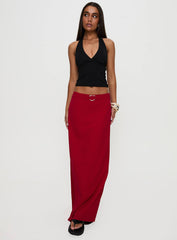 Devoted Maxi Skirt Red