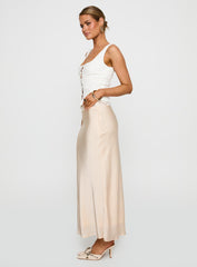 The Charmaine Maxi Skirt Cream