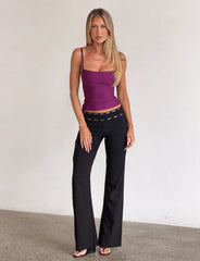 Midori Bandage Top - Plum