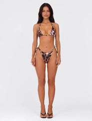 Finlea Bikini Top - Neutral : Leopard : Leopard Haze