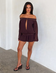 Tessie Playsuit - Brown