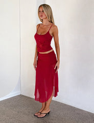 Mariana Skirt - Red