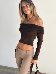 Korra Top - Chocolate Rose