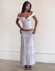 Denali Maxi Skirt - Dove Grey