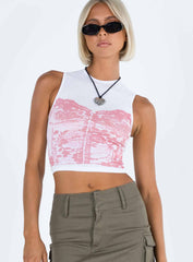 Monlo Top White / Pink