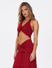 Katya Halter Top - Red