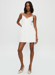 All Too Well Mini Dress White