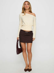 Kaylynne Cinched Long Sleeve Top Yellow