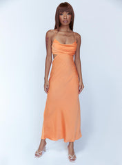 Giselle Midi Dress Orange