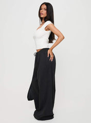 Bungala Oversized Relaxed Pants Black Petite
