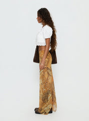 Lyanna Hanky Hem Maxi Skirt Multi