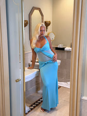 Daphnia Dress - Aqua