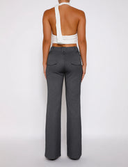 Kittie High Rise Pant - Grey