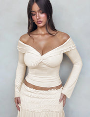 Denali Long Sleeve Top - White : Bone